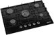 Built-In Gas Stove 5 Burners 70CM Black