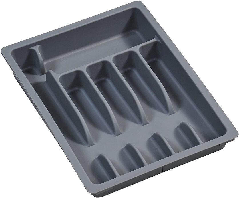 Kesper Extendable Plastic Cutlery Tray Grey