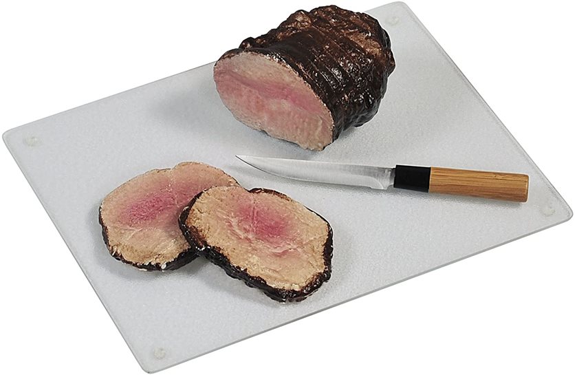 Kesper Safety Glass Cutting Board 40cm x 30cm Transparent