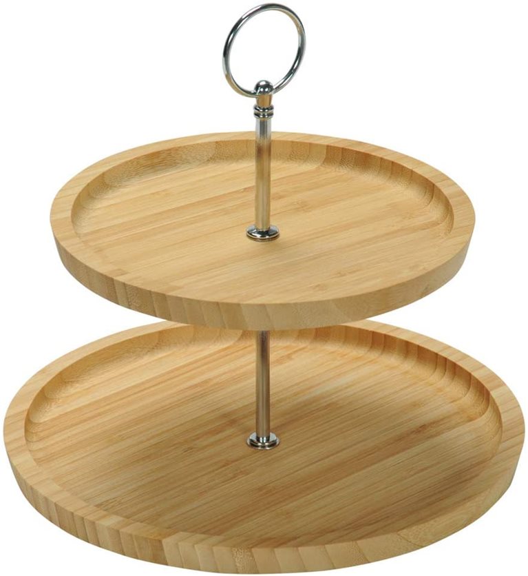 Kesper 2 Tier Bamboo Display