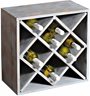 Kesper Pine Wine Shelf 12 Compartments Grey