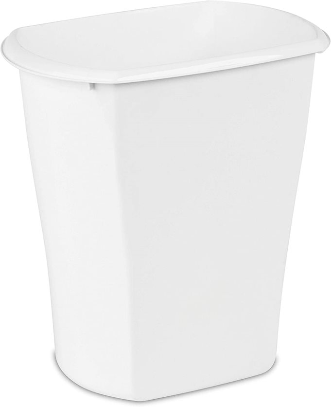 Sterilite 11.4 Liter Wastebasket White