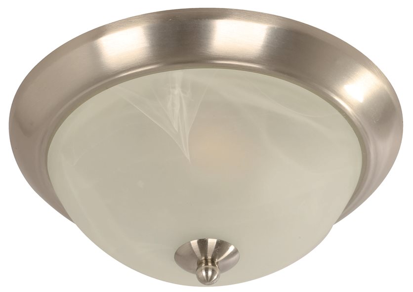 Ceiling lamp satin nickel.