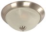 Ceiling lamp satin nickel.
