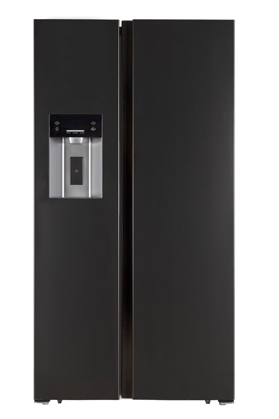 Refrigerator Side by Side 20 CUFT Black with Ice & Water Dispenser