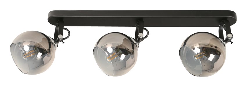Spot Lamp Black 3 Light