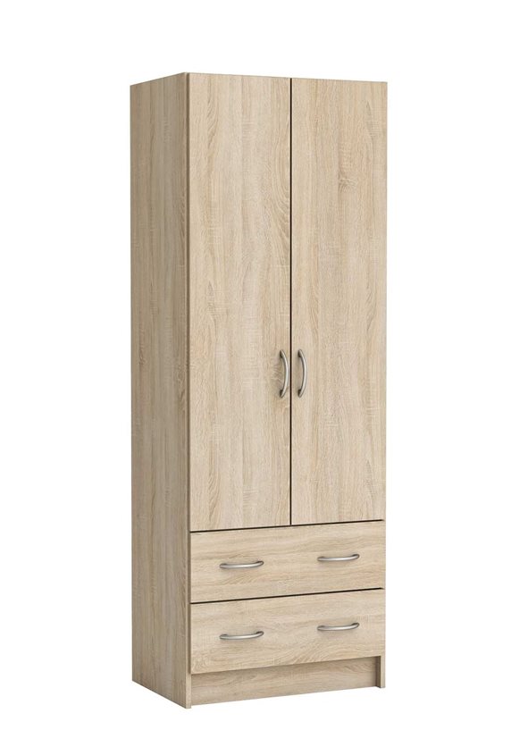 Dual Storage Cabinet with 2 Doors and 2 Drawers