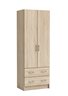 Dual Storage Cabinet with 2 Doors and 2 Drawers