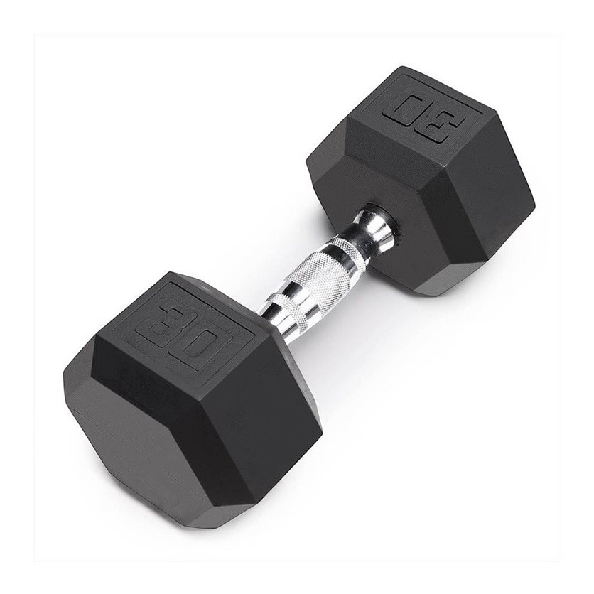 Coated Hex Dumbbell 30 Lbs.