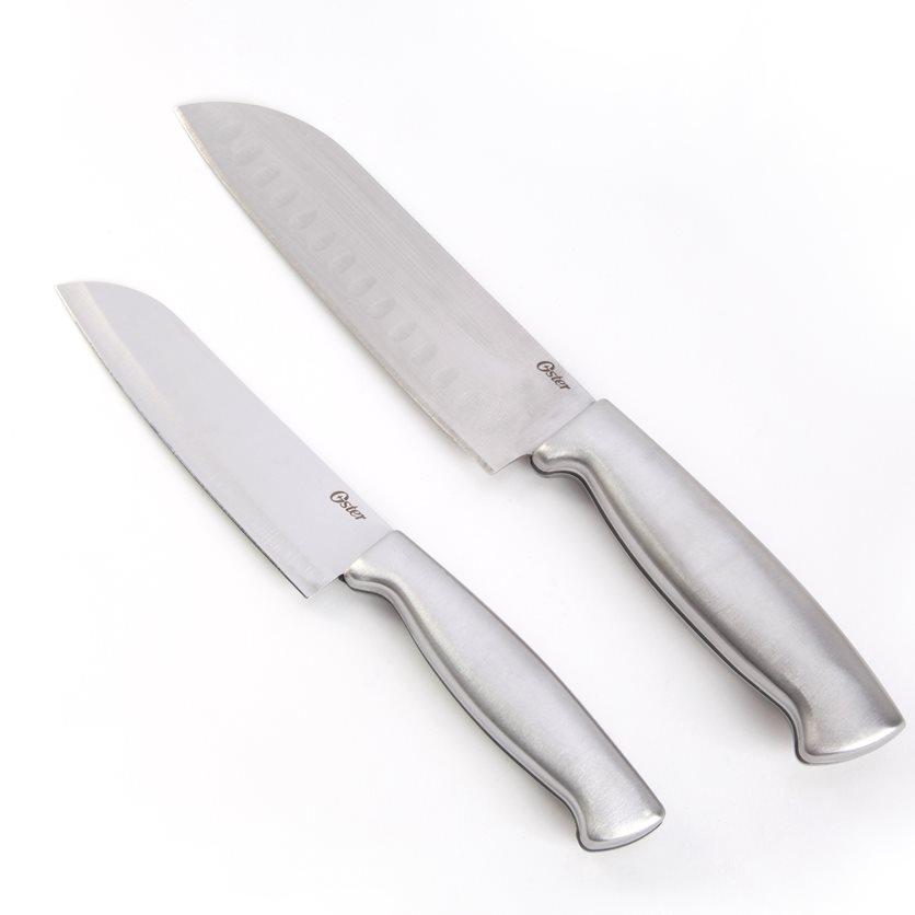 Baldwyn 2 pc 6.5 & 5 Santoku Knives Set - SS Handle - SS - 1.2 mm