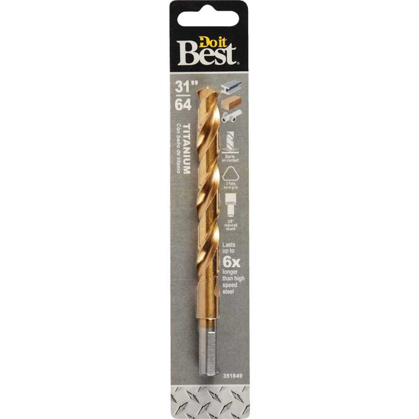 31/64 In. Titanium Drill Bit