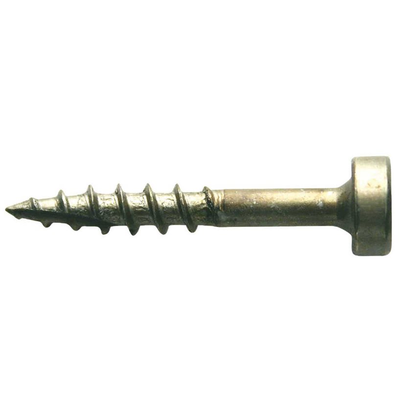 #7 1 In. Coarse Pan Head Zinc Pocket Hole Screw (100 Ct.)