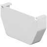 5 In. Contemporary White Vinyl Gutter End Cap