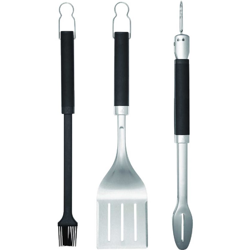 Precision Non-Slip Grip Stainless Steel 3-Piece Grill Tool Set