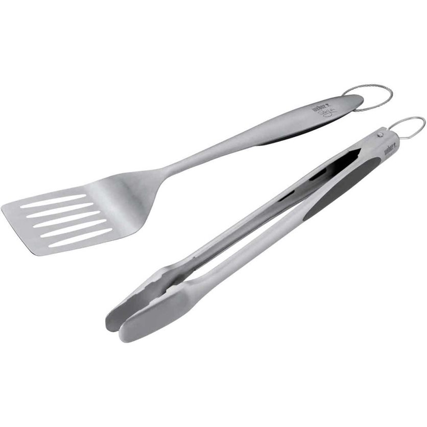 Weber Style Stainless Steel 2-Piece Barbeque Tool Set