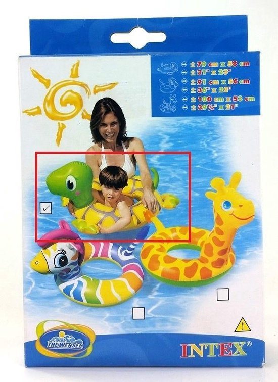 Intex Swim Ring - Pool Turtle - 79x58cm