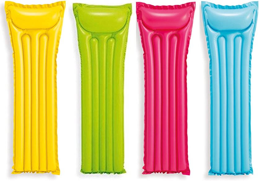 Plain Mat - 183 x 69 cm, Available in 3 colors: green, blue, and pink.