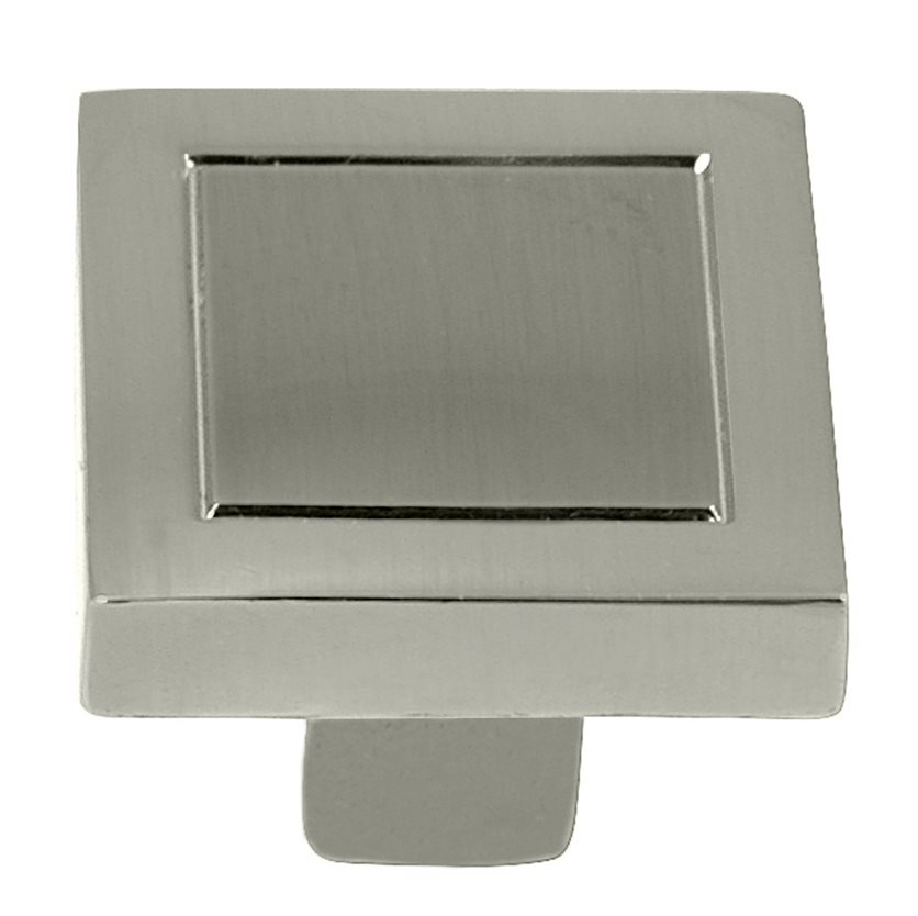 Cosmo 7/8-Inch Square Knob in Satin Nickel