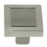 Cosmo 7/8-Inch Square Knob in Satin Nickel