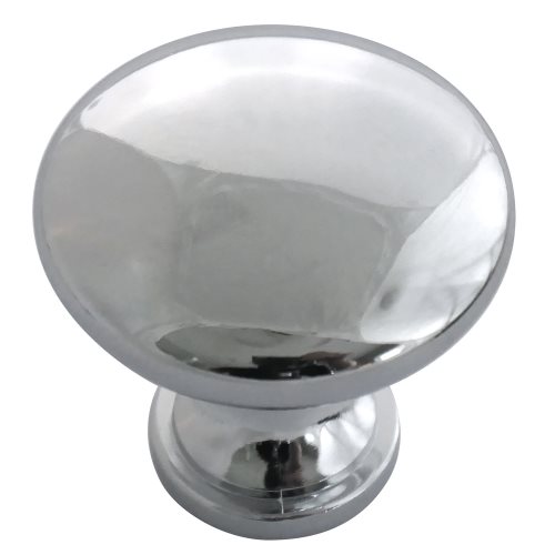 1 3/8 Steel Hollow Knob - Polished Chrome - pack of 10