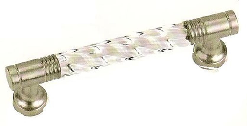 3 Acrystal Pull - Acrylic w/ Satin Pewter Legs