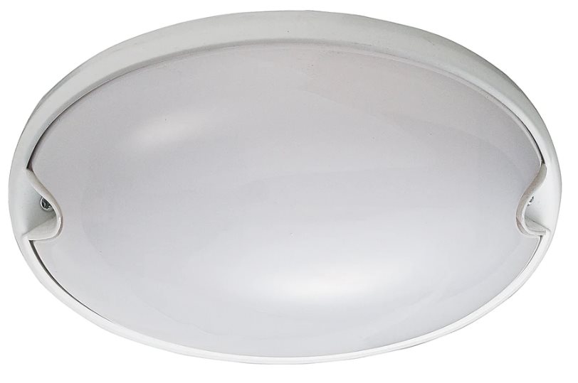 Illuminate your outdoor areas in style with this White Finish Wall or Ceiling Lamp.