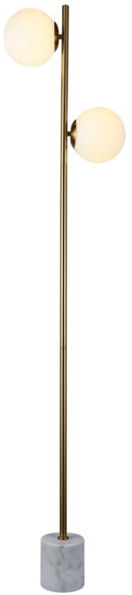 Illuminate in style with the Ilumitec Floor Lamp 2Xg9-3W, featuring a luxurious gold finish.