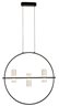 Modern Decorative Circle Type Hanging Lamp 12W LED, 3000K, 1200Lm.