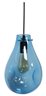 Modern Pendant Ceiling Lamp 1Xe27-40W(A19) Blue Glass.