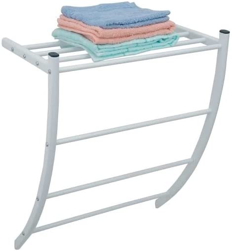 Wall Mounted Towel Holder - White