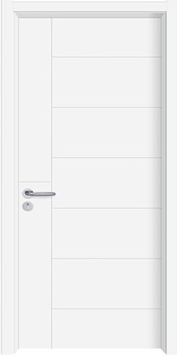 Hollow Core Door, Model WS-W055, White, 211.5x83cm