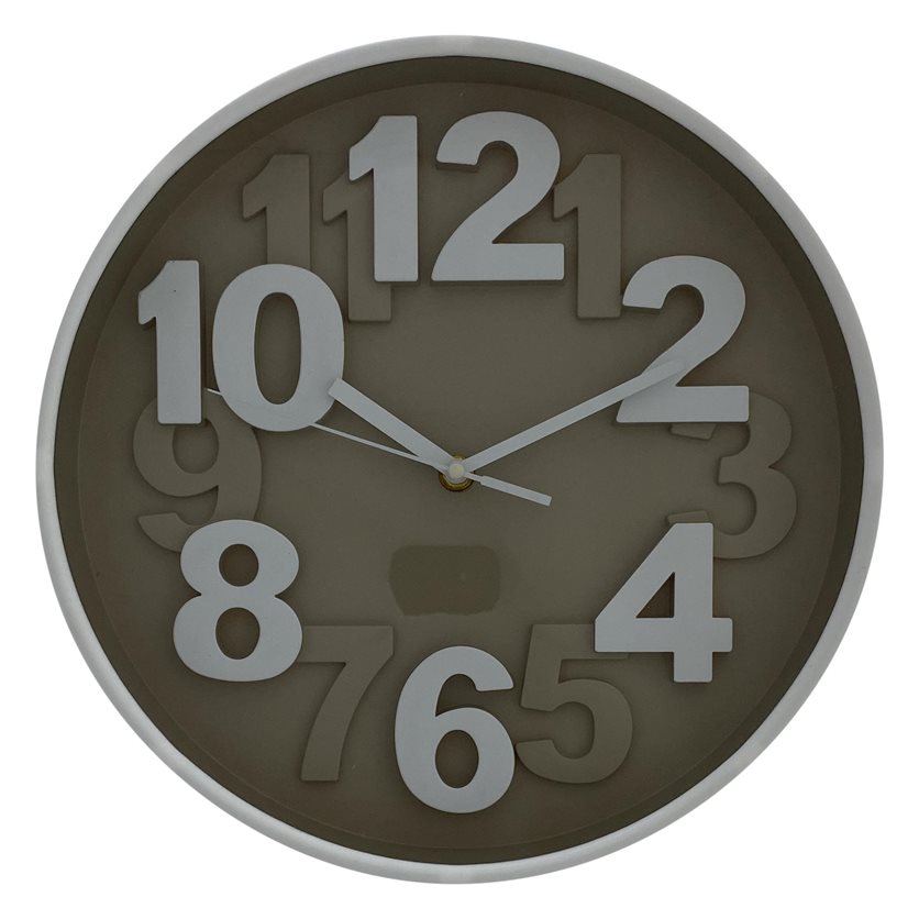 Wall Clock - Round - Grey/Dark Grey