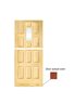 MERANTI DUTCH DOOR,ELISABETH, 12 PANEL, 1 GLASS, CURVED TOP, 93X211.5CM