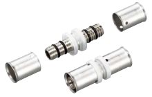 Equal Straight Union for PEX-b pipes - Size 16mm.