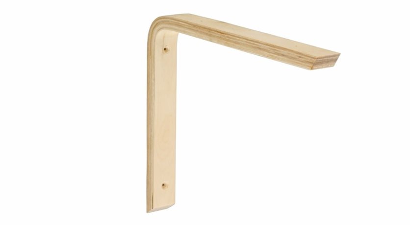 Wooden Shelf Bracket - Birch
