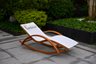 Lounge Bed - Wood And Mesh.