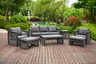 Aluminum Grey Sofa Set