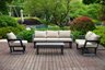 Sofa Set Aluminum Beige