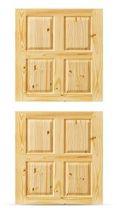 Knotty Pine Dutch Door, Colonial, 8 Panel, 83x211.5cm