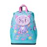 Small School Backpack - Kitten & Flower Print