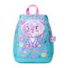 Medium School Backpack - Kitten & Flower Print