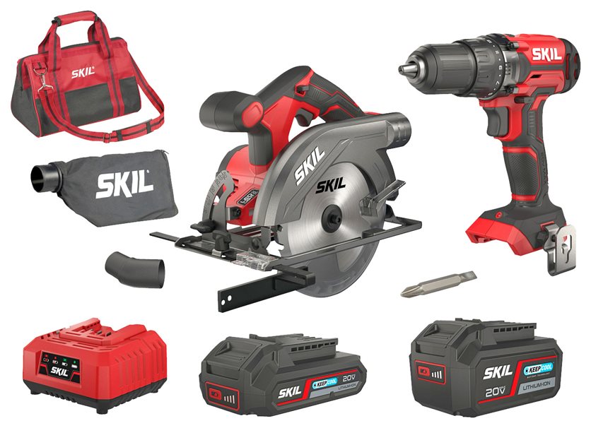 Skil 20V Cordless Drill & Circular Saw