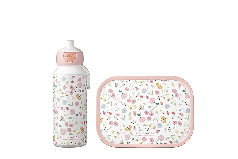 Lunch Set Campus (Pu+Lb) Little Dutch - Flowers & Butterflies
