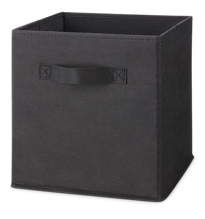 Whitmor Fabric Collapsible Storage Cube - Black