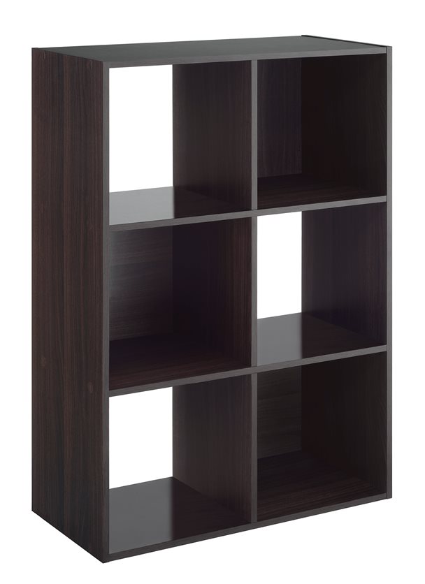 Whitmor Cube Organizer 6-Section - Espresso