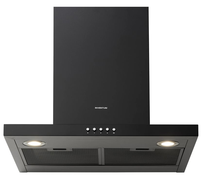 Inventum Block Chimney Extractor Hood - 60 cm - 645 m³/h - Black
