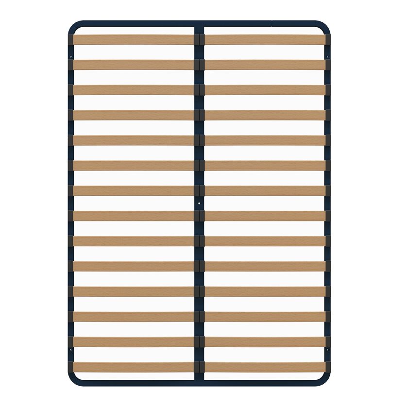 Slats Slate Frame - 2 x 14 - 160 x 200 - Matt Black