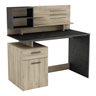 Malicia Single Unite Computer Desk - 1 Door/1 Drawer - Kornberg/Sidewalk Oak.