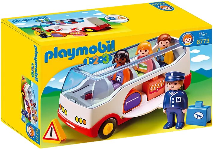 Playmobil 1.2.3 Airport Shuttle Bus