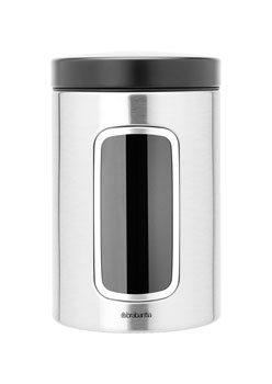 Window Canister, 1.4L - Matt Steel Fingerprint Proof